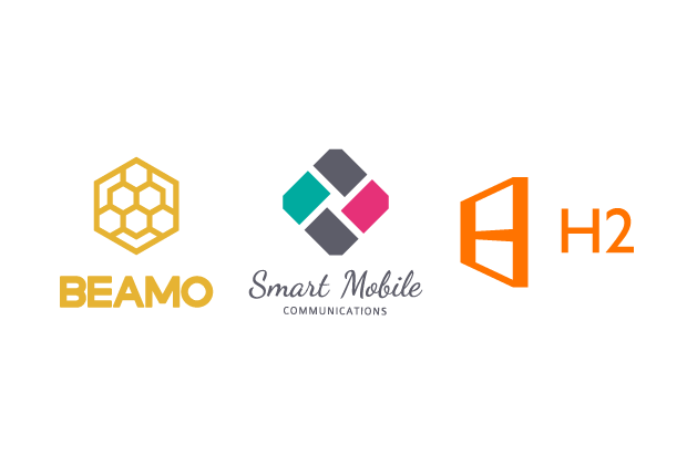 Beamo（ビーモ）、スマートモバイルコミュニケーションズ、H2、ロゴマーク